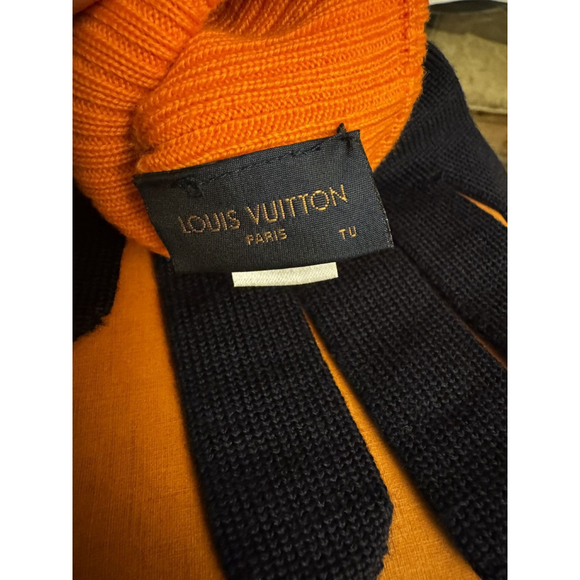 Louis Vuitton Gon Louis Marine Large Navy & Orange Gloves Box, COA - Picture 6 of 14
